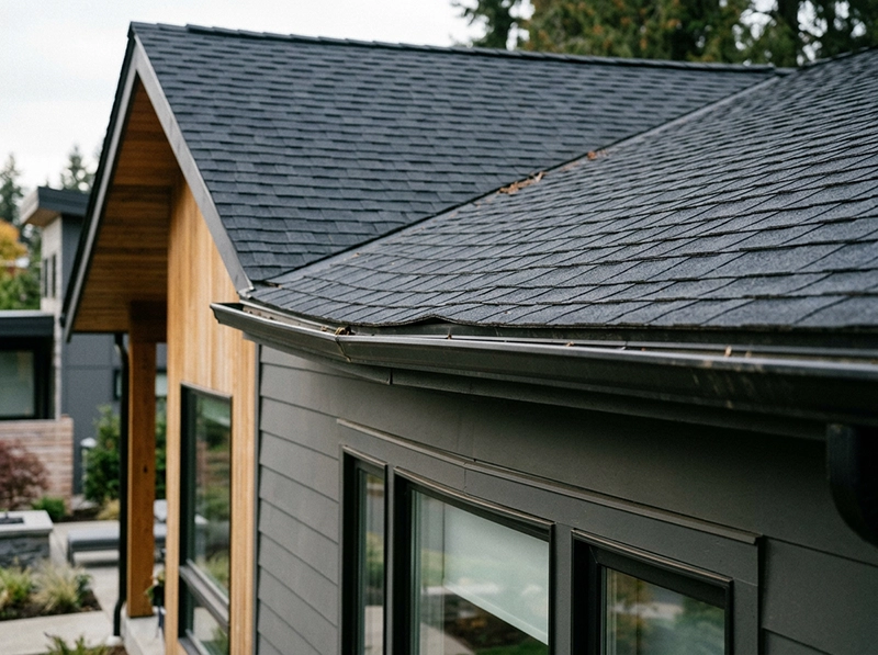 closeup of sagging roof