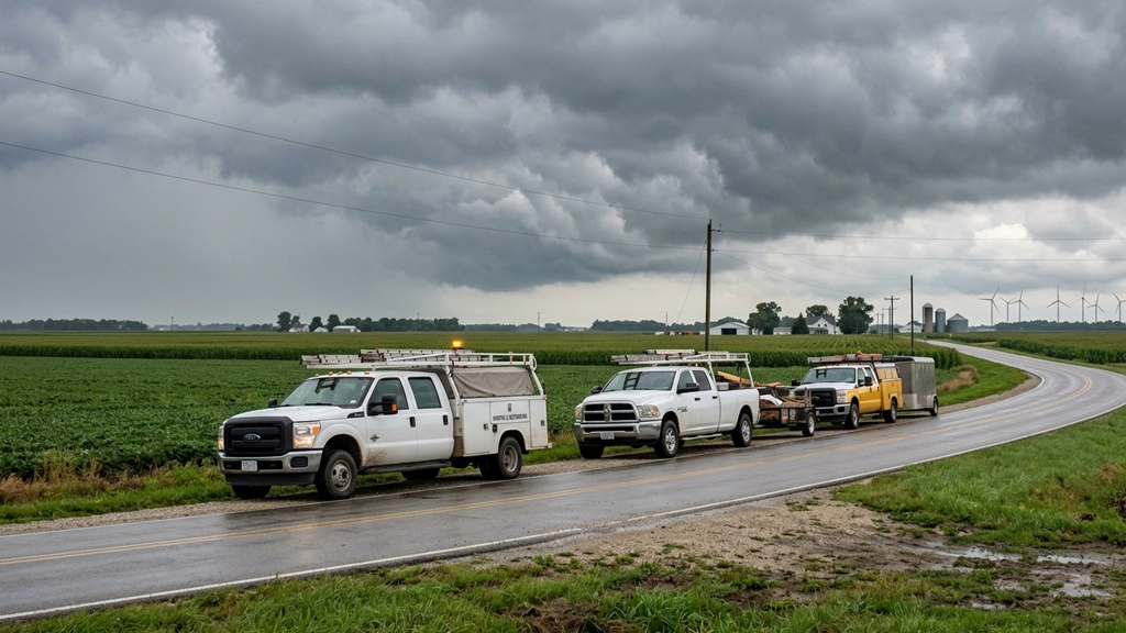 storm chasers roof repair trucks